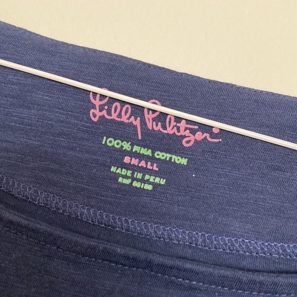 LILLY Pulitzer navy Cassie Dress above the knee  size small - Picture 4 of 7